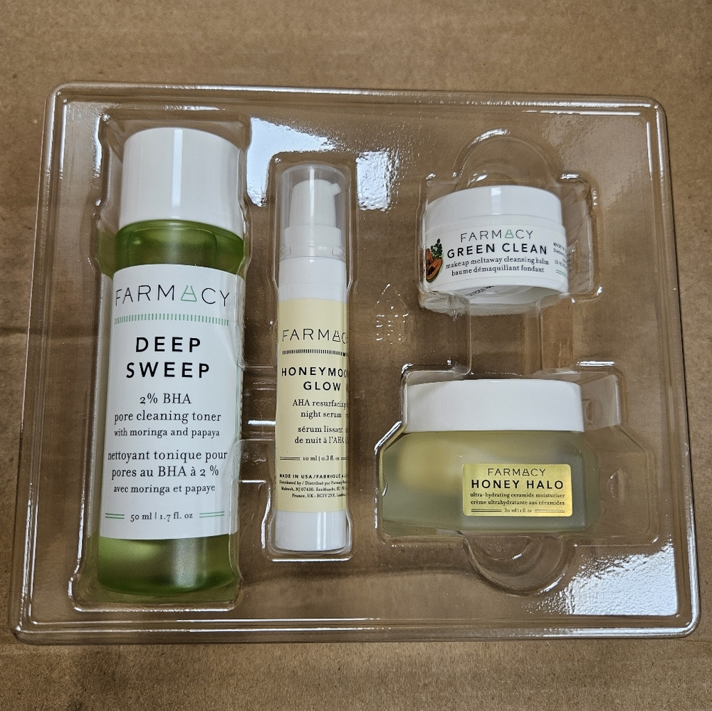NEW Farmacy Beauty Healthy Skin Starter Kit Toner Cleanser Hydrate Glow Skincare - Picture 4 of 4